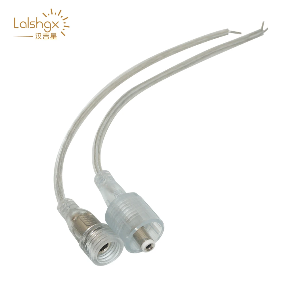 

5 pcs LED Light Strips DC Male to Female Connector Waterproof Cable 2pin Transparent DC plug connector