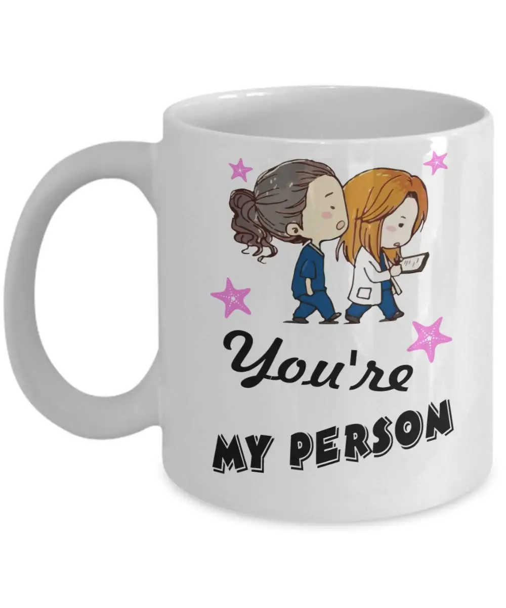 

You're my person Grey's Anatomy Coffee Mug, Funny, Cup, Tea, Gift For Christmas, Father's day, Xmas, Dad, Anniversary, Mother's