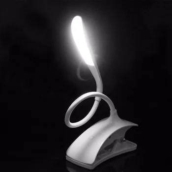 

Dimmable Clip-On USB Rechargeable Touch Sensor 14 LEDs Reading Light Desk Lamp