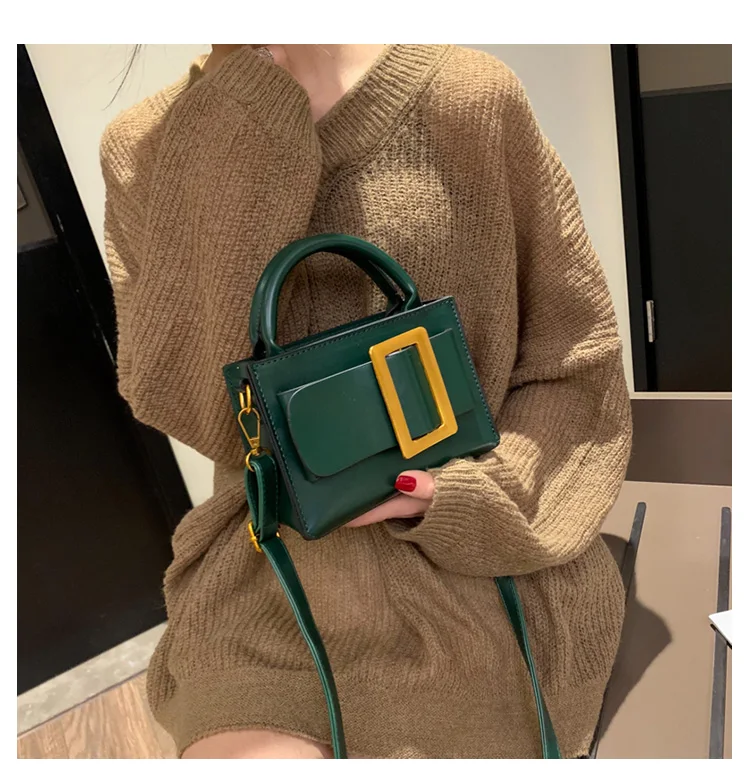 Европейская винтажная модная маленькая сумка новая качественная женская дизайнерская сумка из искусственной кожи Портативная сумка через плечо