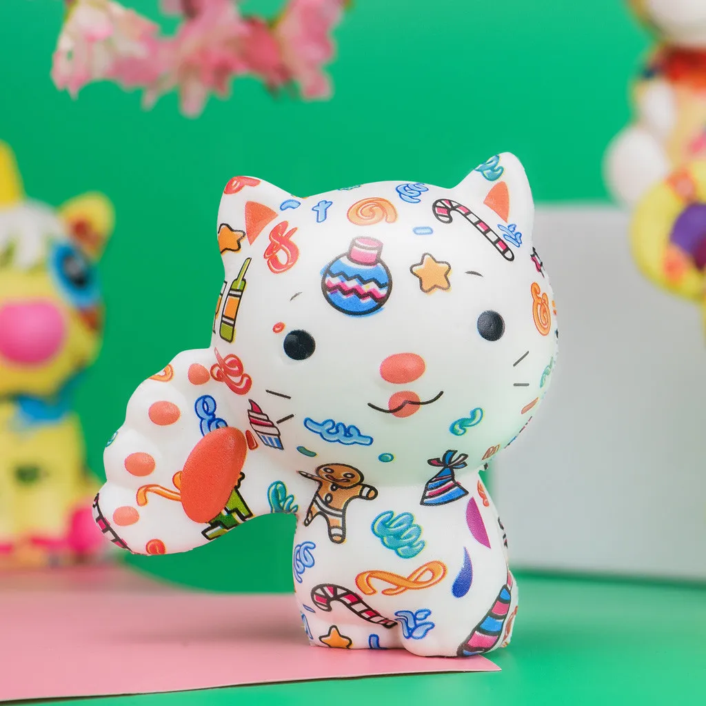 

Squeeze Toys squishy antistress Super Slow Rising poopsie slime surprise Relief Collect toy Adorable Cat Ice Cream Cake Jun14