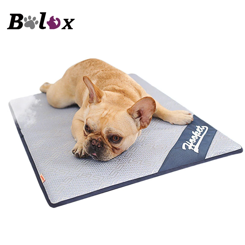 

Dog Mat Pet Summer Cool Cushion Mattress Cooling Ice Silk Mat for Teddy Small Medium Large-sized Dog Bed Nest Pad Pet House