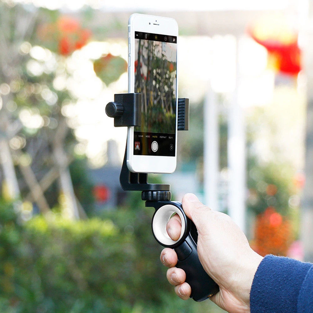 

Ring Handheld Smartphone Camera Gimbal Stabilizer Selfie Photography With Phone Holder Mount For iPhone X 8 Xiaomi Samsung Gopro