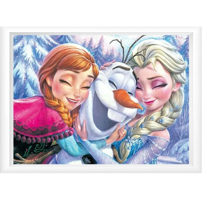 

Diy Full Drill Square Diamond Painting,Snow Queen,Elsa,Mosaic Rhinestone Painting Diamond Embroidery Crafts