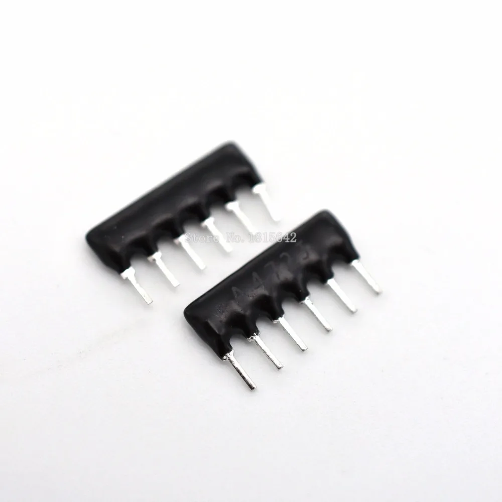 50 шт корпус типа dip 6pin 4,7 K 4K7 Ом A472J 4.7KR 6 контакты сетевой резистор массив A06-472J