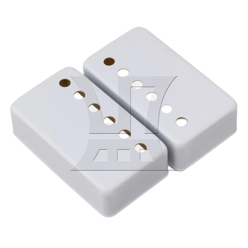 

Yibuy 70mm x 39mm x 20mm Metal White Humbucker Pickup Covers for Electric Guitar Pickup Replacement Pack of 2