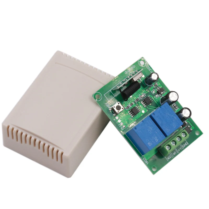 

RF Switch Remote Control DC 12V 2 Gang Relay Receiver and 1527 learning code Transmitter For LED Light Electric Device Control