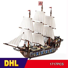 DHL 22001 1717 шт. пиратский корабль Warships Модель Строительный блок бриков Совместимость 10210 Обучающие Детские игрушки Подарки на день рождения