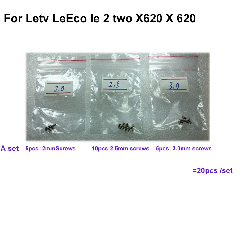 

20PCS a set For Letv LeEco le 2 two X620 X 620 motherboard mainboard cover Screws For Letv LE2