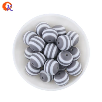 

Cordial Design 100pcs Gray And White 20mm Striped Resin Beads For Chunky Necklace And Bracelet CDWB-513009