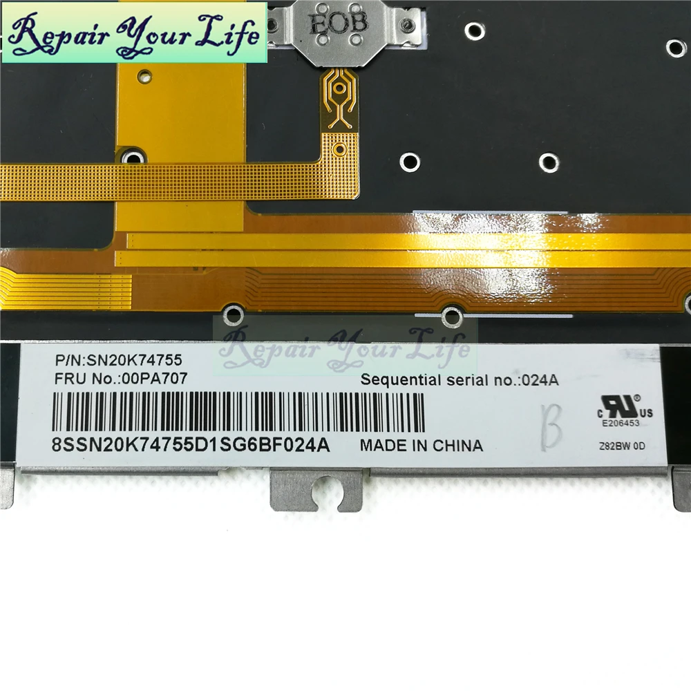 Reparação de Teclado de Laptop para Lenovo para Thinkpad Carbono x1 Gen 4ª e 2022 sp com Retroiluminação e Ponto Vermelho Teclado de substituição - Imagem 4