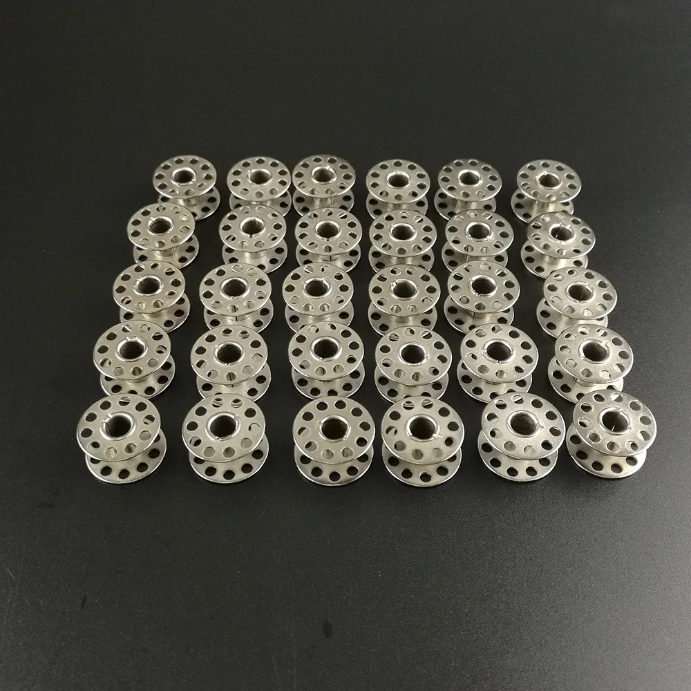 

High Quality 30PCS Metal Bobbins Spool Sewing Craft Tool Stainless Steel Sewing Machine Bobbins Spool for Brother Janome Singer