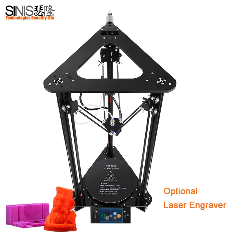 

3D Printer Large Printing Size Aluminum Acrylic Frame Multi-Languages Menu Desktop Diy Kit 3d Printer With PLA&ABS Filament