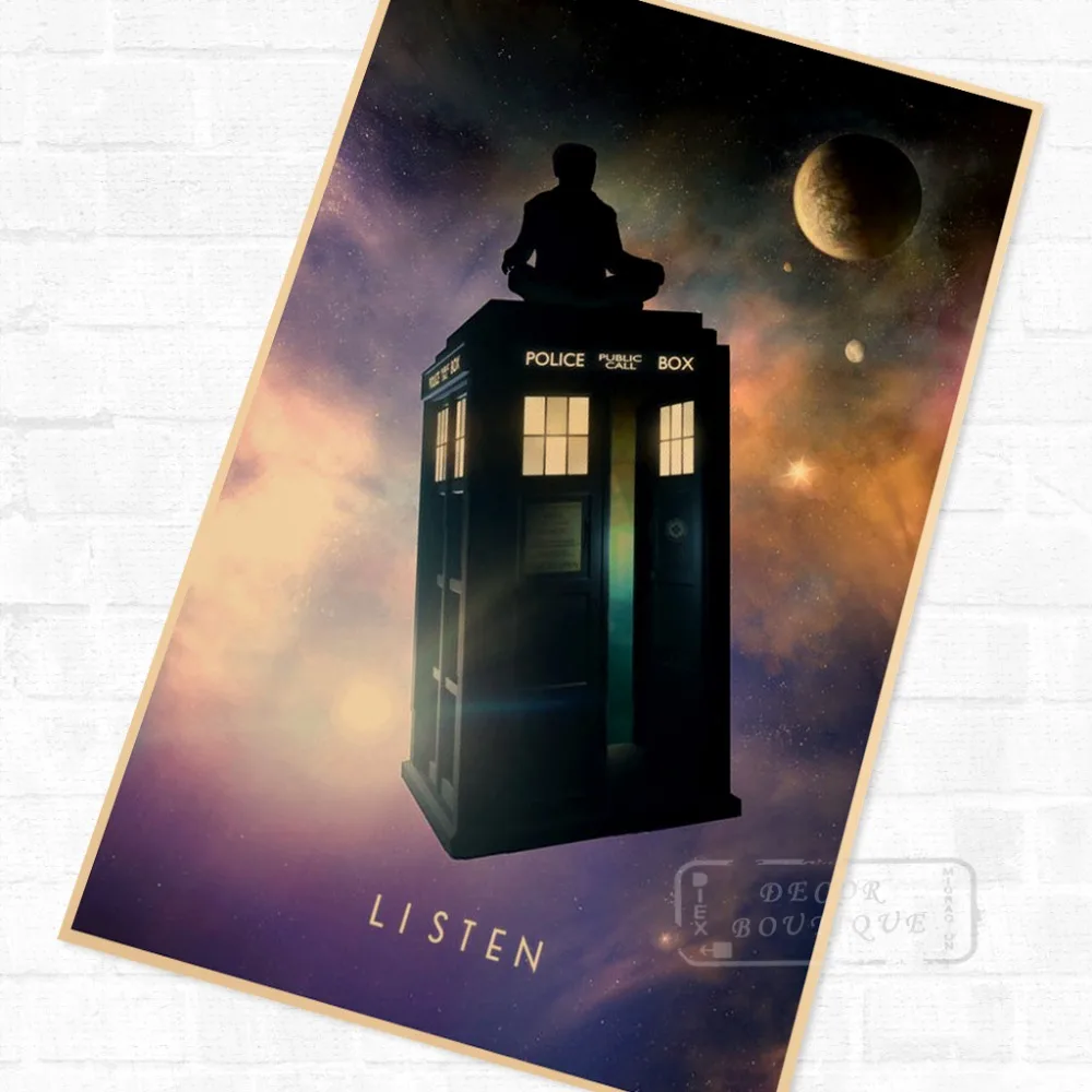 

Doctor Who The Longest Sci-Fi Tv Series Propaganda Poster Retro Canvas DIY Wall Stickers Art Home Bar Posters Decor Gift