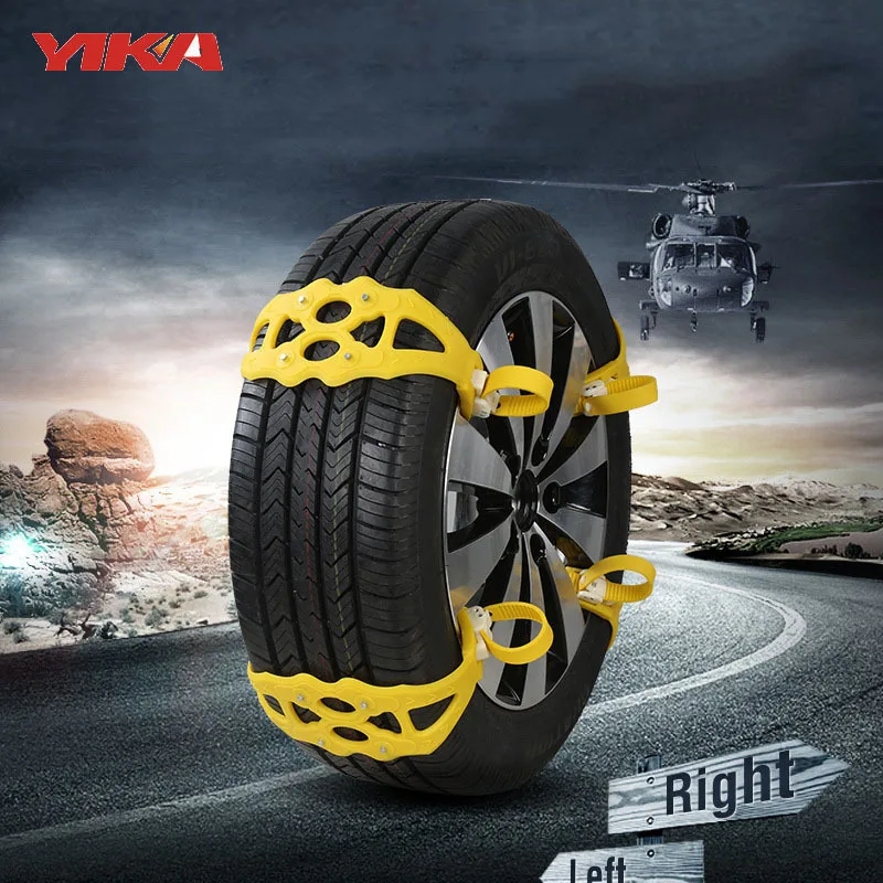 

8pcs/set Snow Anti-skid Chain Automobile Tire Anti-skid Chains Speed Installation Avoid Jacks Wear-resisting Thickening