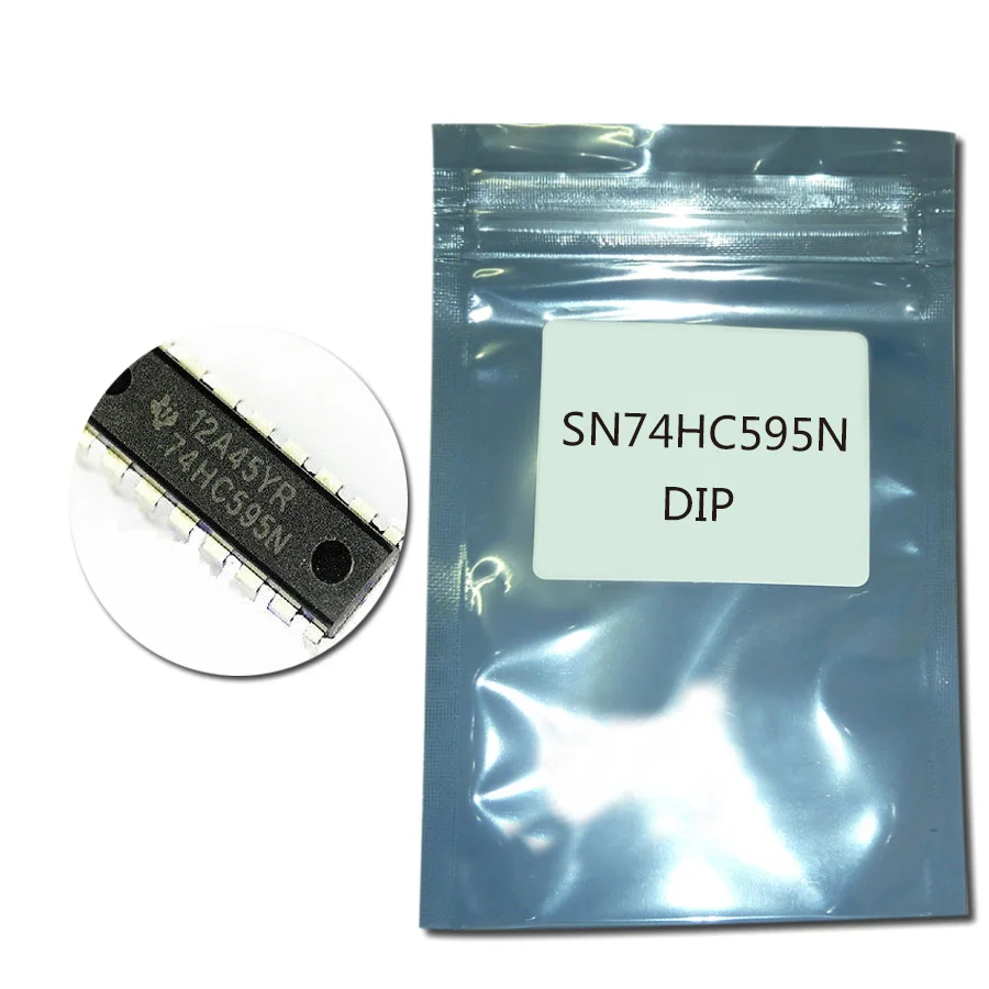 

50PCS SN74HC595N DIP16 SN74HC595 74HC595N DIP 74HC595 IC Counter Shift Registers Tri-State 8-Bit new original