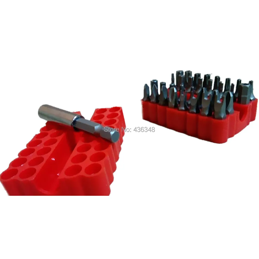 33PC TAMPER PROOF SECURITY BIT HOLDER SET SCREWDRIVER BIT TOOL TROX STAR HEX KIT