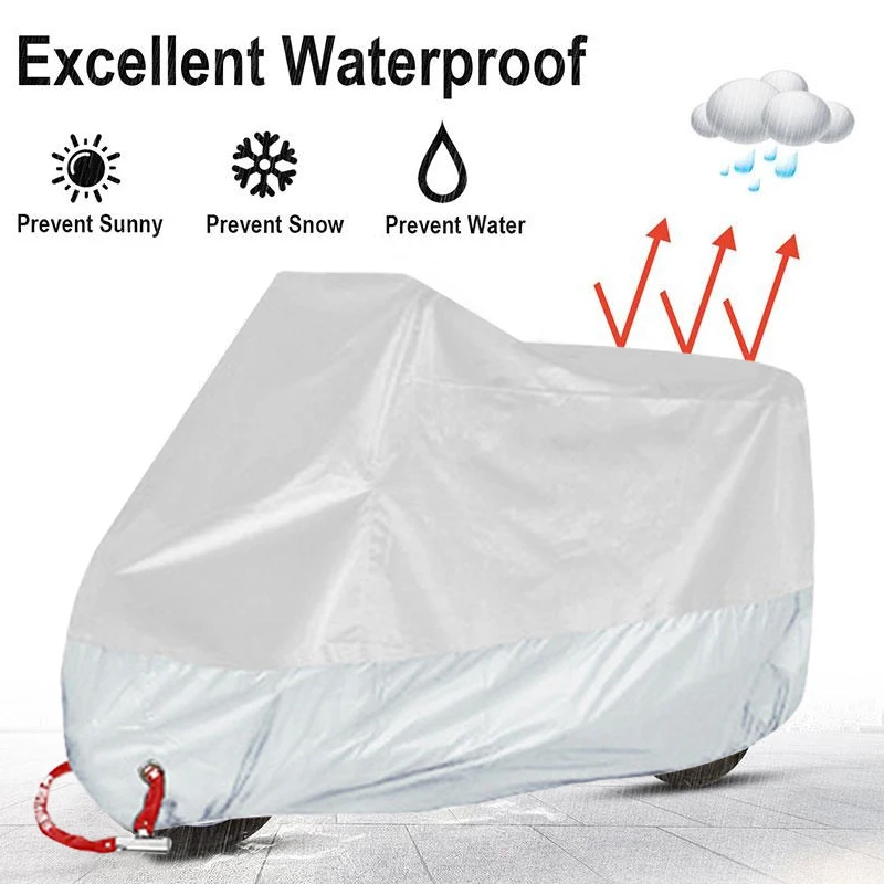 

Motorcycle Cover UV 50+ Waterproof Motorbike Protector Anti-Thief Lock Hole Thickening Outdoor
