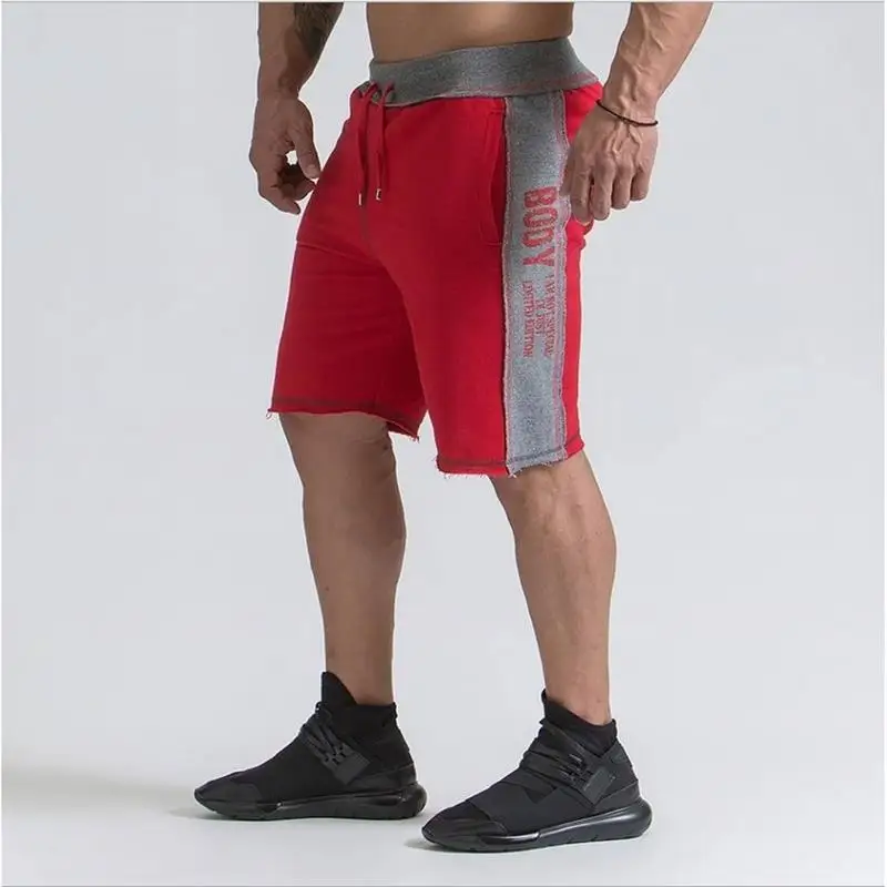 

2018 High Quality Shorts Men Brand Gym Fitness Running Shorts Mens Professional Bodybuilding Training Short Sport Shorts