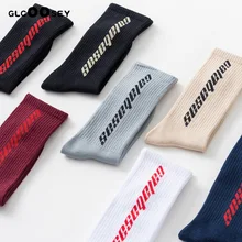 Модные мужские хлопковые носки женские уличные Kanye West Ins Crew носки хип-хоп буквы Calabasas длинные носки harajuku скейтборд носок