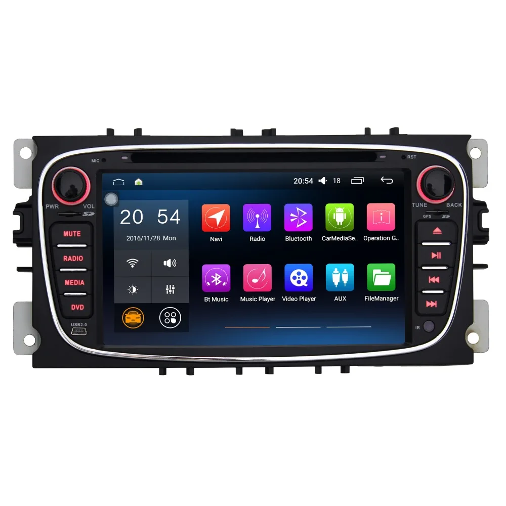 

7 Inch Android 6.0 Car Multimedia Player For Ford Focus 2007-2010 Without DVD Car Stereo Free Map Car Audio With Canbus