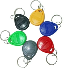 1000 шт./лот метки RFID Маркер брелоков RFID TK4100 125 кГц карты для Управление доступом 6 Цвет