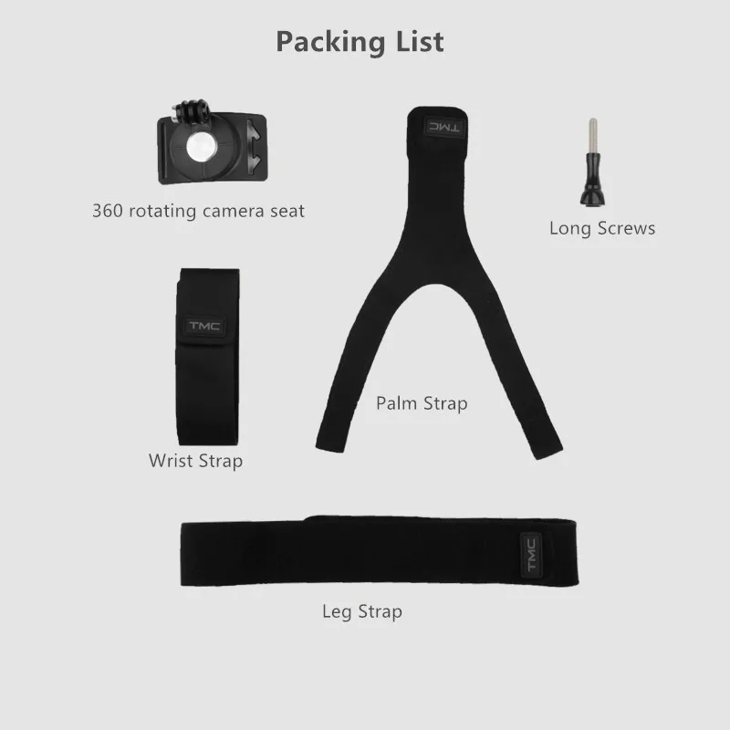 3 in1 Wrist Band Multifunction 360 Degree Rotate Wrist Bandage Arm Mount Hand Strap For Gopro Hero 7 6 5 Camera Accessories  (11)