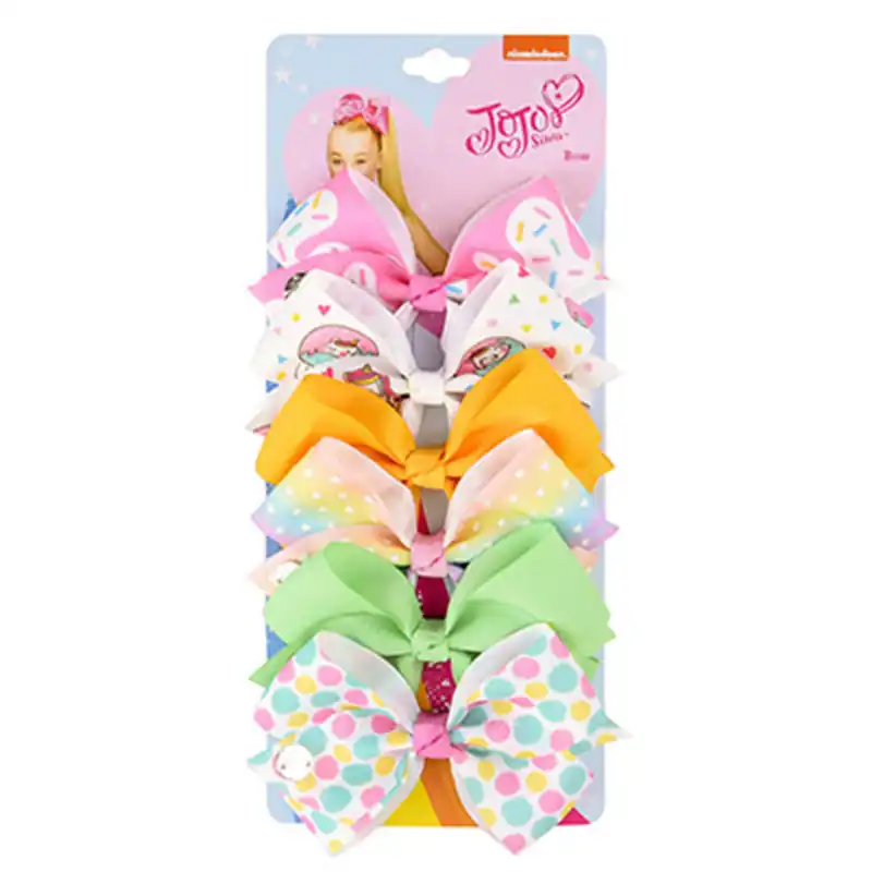 6 Pieces Girl Hair Piece Hairpin Headwear Kids Hair Rainbow