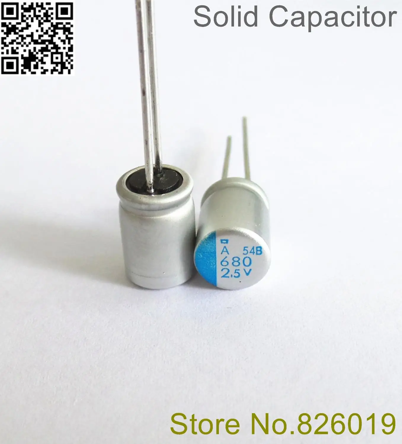 20pcs lot 2 5V680UF 8 11 Solid Electrolytic Capacitors For Motherboard Low ESR 680UF 2 5V