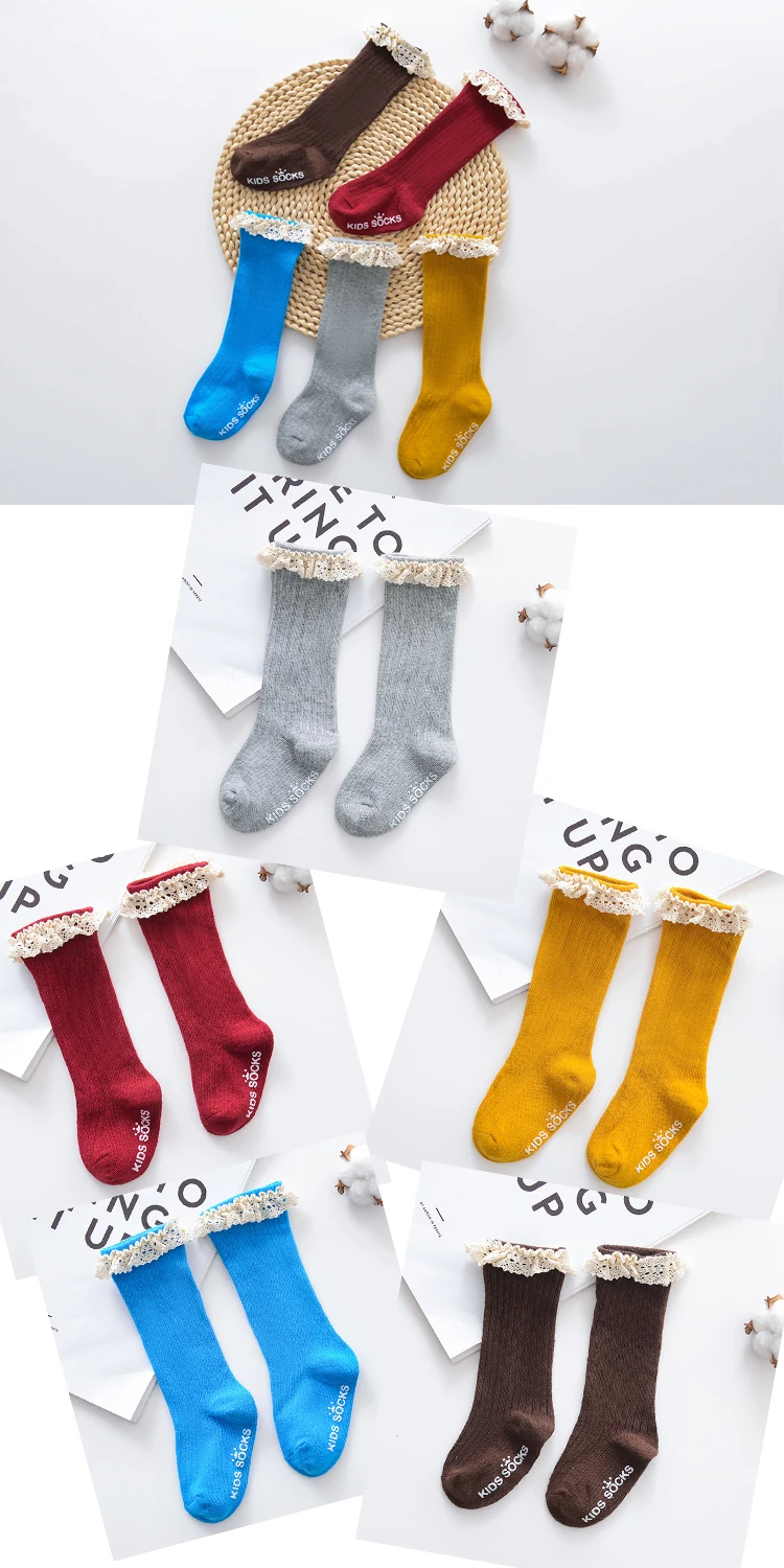 Новые детские носки гольфы с большим бантом для маленьких девочек, мягкие хлопковые кружевные детские носки kniekousen meisje, Прямая поставка#30