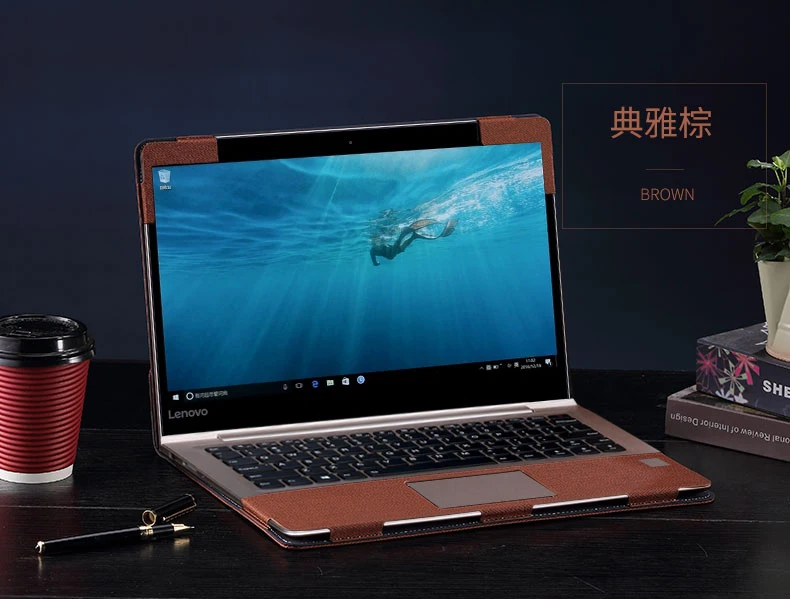 Чехол из искусственной кожи для lenovo XiaoXin Air 13 Pro, 13,3 дюймов, сумка для ноутбука, защитный чехол, подарок - Цвет: brown