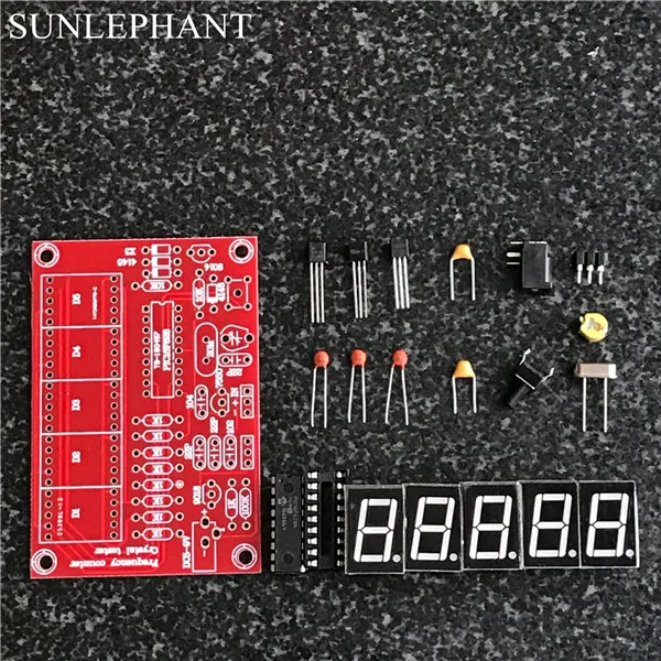 Умная электроника DIY Наборы RF 1 Гц-50 МГц кварцевый генератор счетчик частоты метр цифровой светодиодный метр тестер