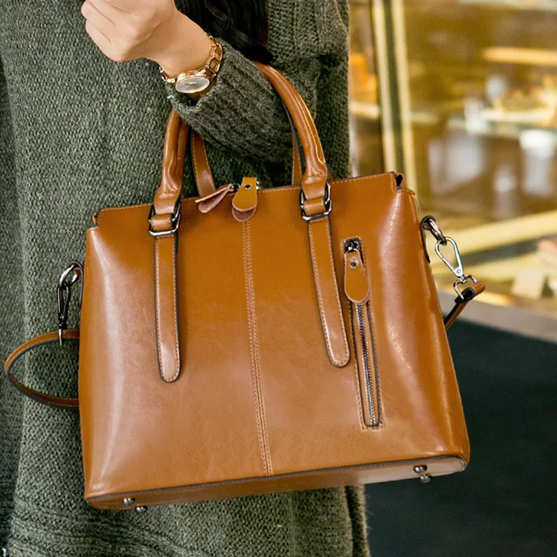 Сумка тоут женская из натуральной воловьей кожи|messenger bag|bag businessbusiness bag |