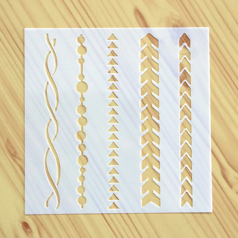 

1pc Stencils Bullet Journal Templates Arrows Drawing Doodle Stencils Painting Album Scrapbooking Diary Decor Stencils Reusable