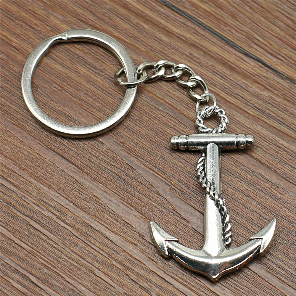 10 шт сумка Шарм корабль якорь Забавный брелок подарок бойфренда - Цвет: Anchor