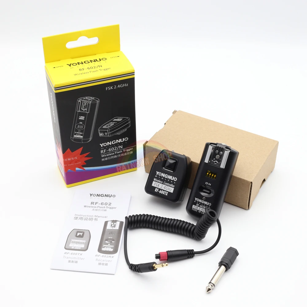 

YONGNUO RF-602 RF 602C RF 602 C Wireless Remote Flash Trigger for CANON 1D 5D 7D 60D 50D 40D 30D 20D 10D 550D 500D Newest