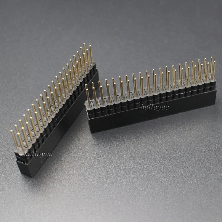 Hellotronics 50 шт./лот 2x20 Pin сверхвысокий штамп 8 5/5 0/10 5 мм для RaspberryPi A + Model B Plus Pi 2 3 4|50