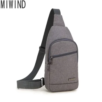 

MIWIND Oxford Men Chest Pack Single Shoulder Strap Back Bag Crossbody Bags Rucksack Chest Back Pack Messenger Bags TPJ1175