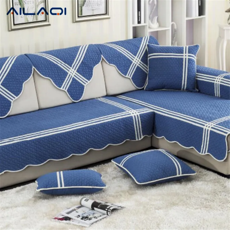 AILAQI Four Seasons Universal Blue Fabric Anti slip Simple Modern