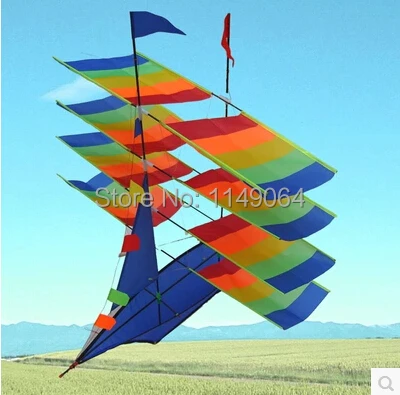 free shipping high quality 3D sail boat kite with handle ...