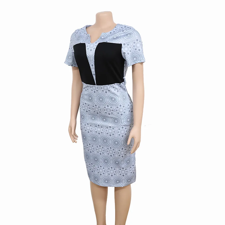 HGTE женское повседневное элегантное платье для работы в деловом стиле офисные платья контрастных цветов облегающее платье-карандаш