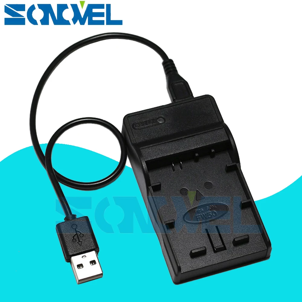 NP-FW50 USB зарядное устройство для Sony Alpha NEX 7 F3 6 5 5N 5R 5T A7S A7 II A7RII A3000 A3100 A5000 A5100 A6000 A6100 A6300