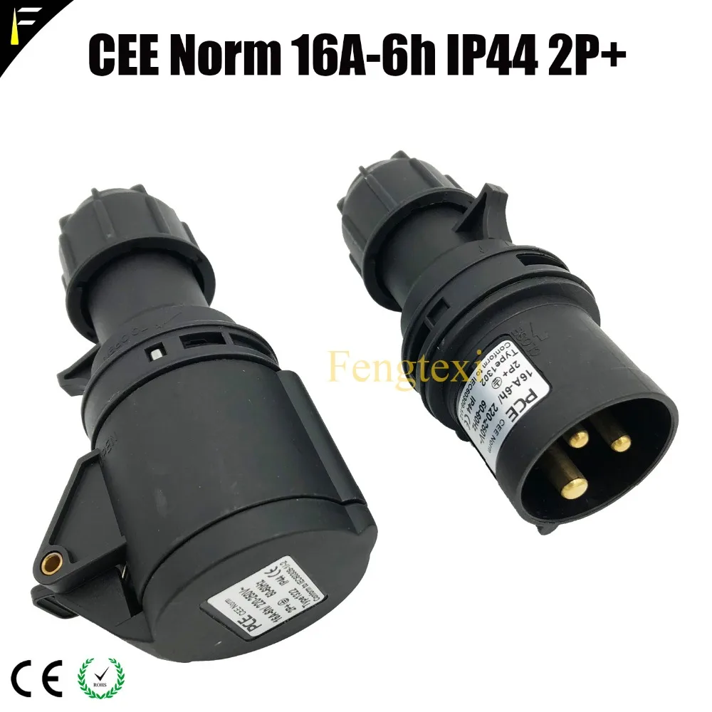 5 X 16 Amp PCE Ip44 Midnight Black Ceeform Female Socket Connector 16a Stage for sale online 