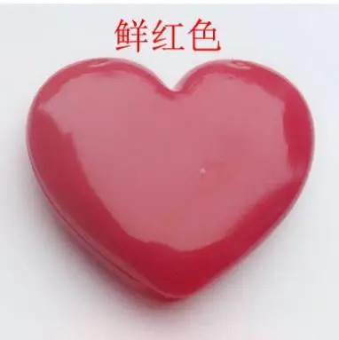 40 шт./партия, красная помада в форме сердца, коробка, емкость для теней для век, алюминиевый поддон, пустая пластина, маленький косметический компактный с зеркалом - Цвет: Red