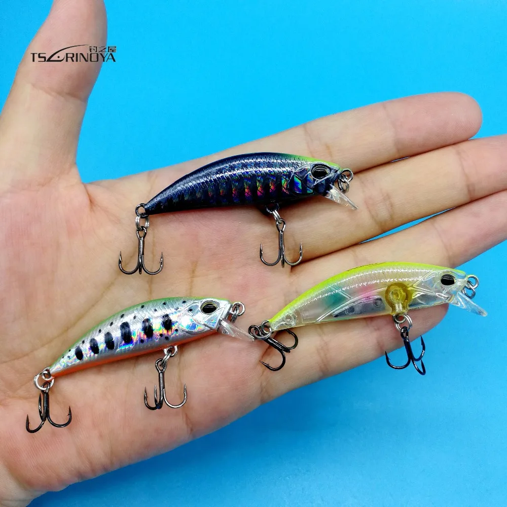 

TSURINOYA dw63 1PCS Sinking Minnow Fishing lure 5g/50mm 14 colors Artificial Bait for Trout Bass Fishing Wobbler hardlure
