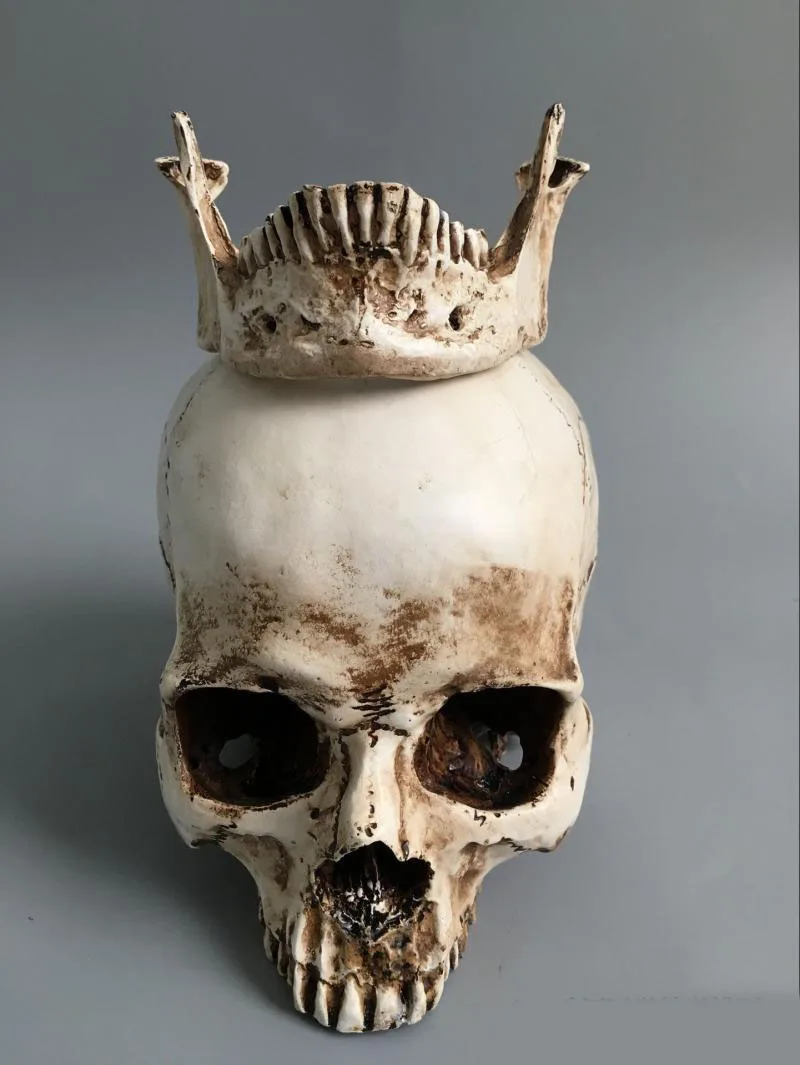 Высокое качество 1: 1 модель черепа из полимера Живопись Искусство человека скелетно-мышечная анатомия модель скелета, черепа