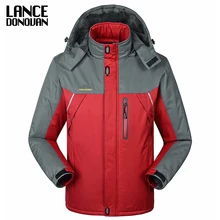 -30 C ПОДХОДИТ Плюс Толстый Бархат Вниз & Куртка пальто 6XL 7XL 8XL 2014 зимняя куртка мужчины водонепроницаемый ветрозащитный куртки hombre