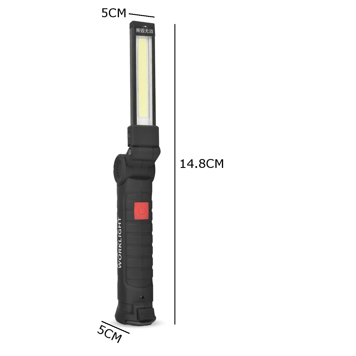 Smuxi портативный монолитный блок светодиодов рабочий свет USB Перезаряжаемый фонарик Магнитный COB фонарик подвесной крючок Лампа 18650 - Испускаемый цвет: big Size