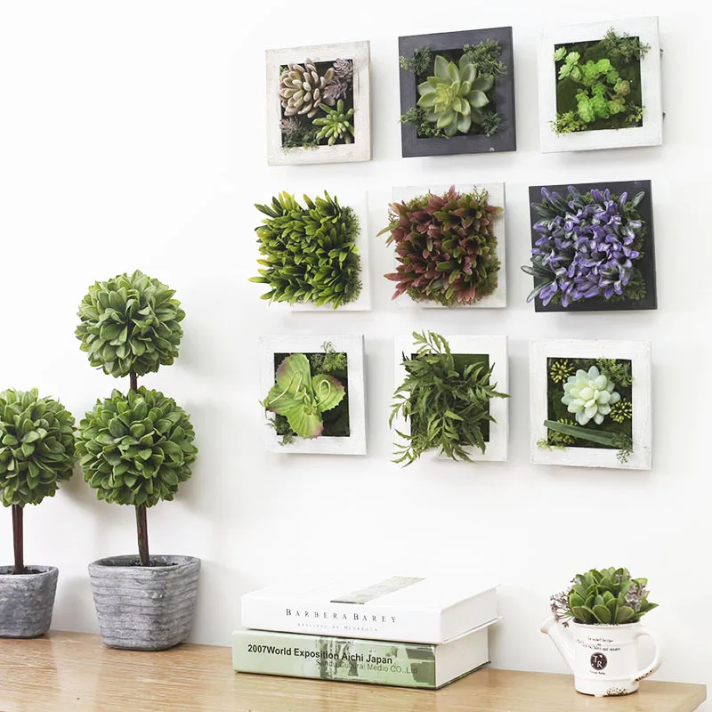 Home Decoration Modern Artificial Plants Wall Mural Aliexpress