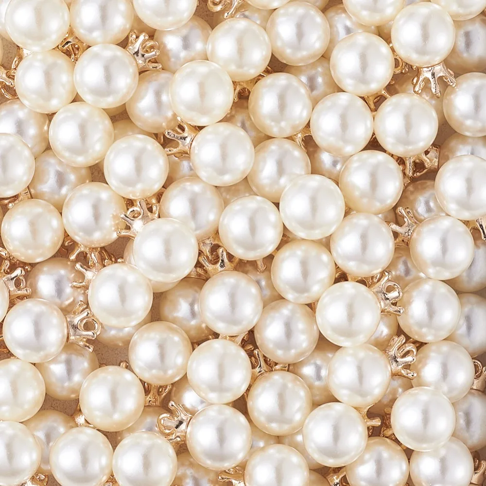 

pandahall 150/180pcs Pearl White Beads Plastic Imitation Pearl Beads for Jewelry Making Pendants necklace bracelet Wholesale F80
